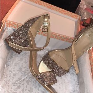 Cute glitter heels